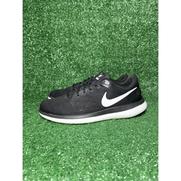Nike‎ Women’s Flex Run 2016 Black White Running Shoes Athletic Sneakers Size 9.5 - Picture 4 of 8